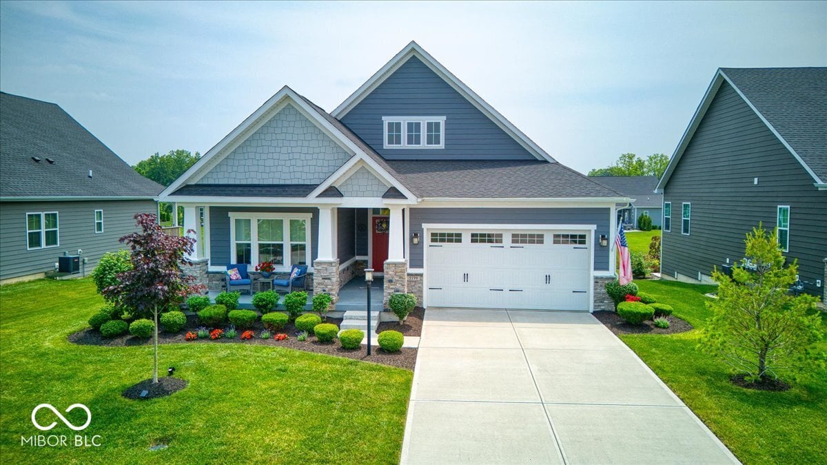 Front exterior at 5199 Green Valley Lane, Noblesville, IN