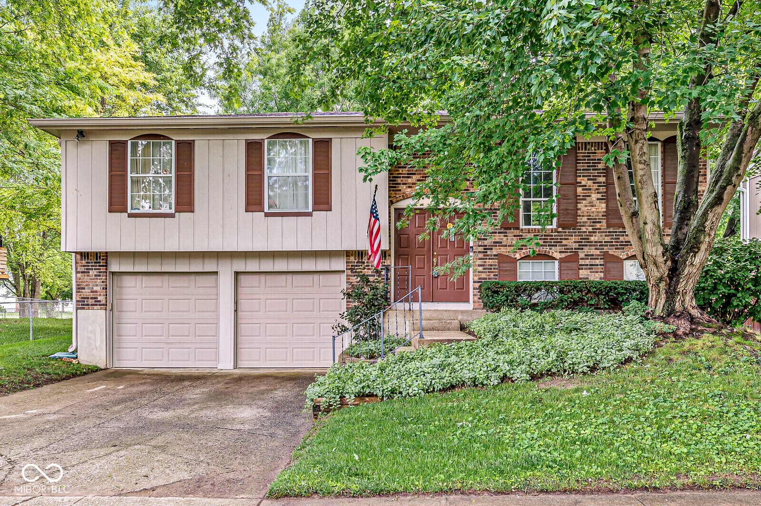 Front exterior at 7616 Concord Lane, Fishers, IN