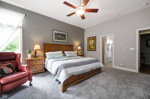 Primary bedroom at 3545 Inverness Boulevard, Carmel, IN