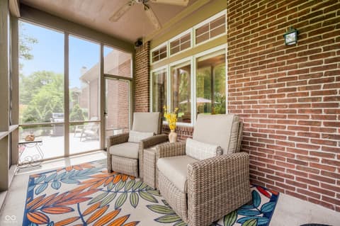 Outdoor living area at 3545 Inverness Boulevard, Carmel, IN