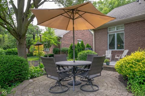 Outdoor living area at 3545 Inverness Boulevard, Carmel, IN