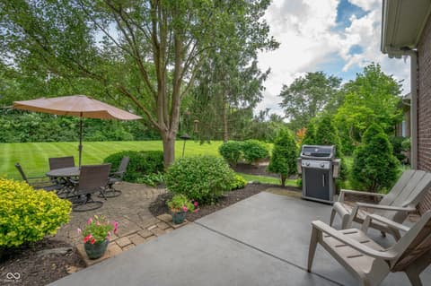 Outdoor living area at 3545 Inverness Boulevard, Carmel, IN