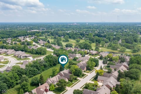 Aerial view at 3545 Inverness Boulevard, Carmel, IN