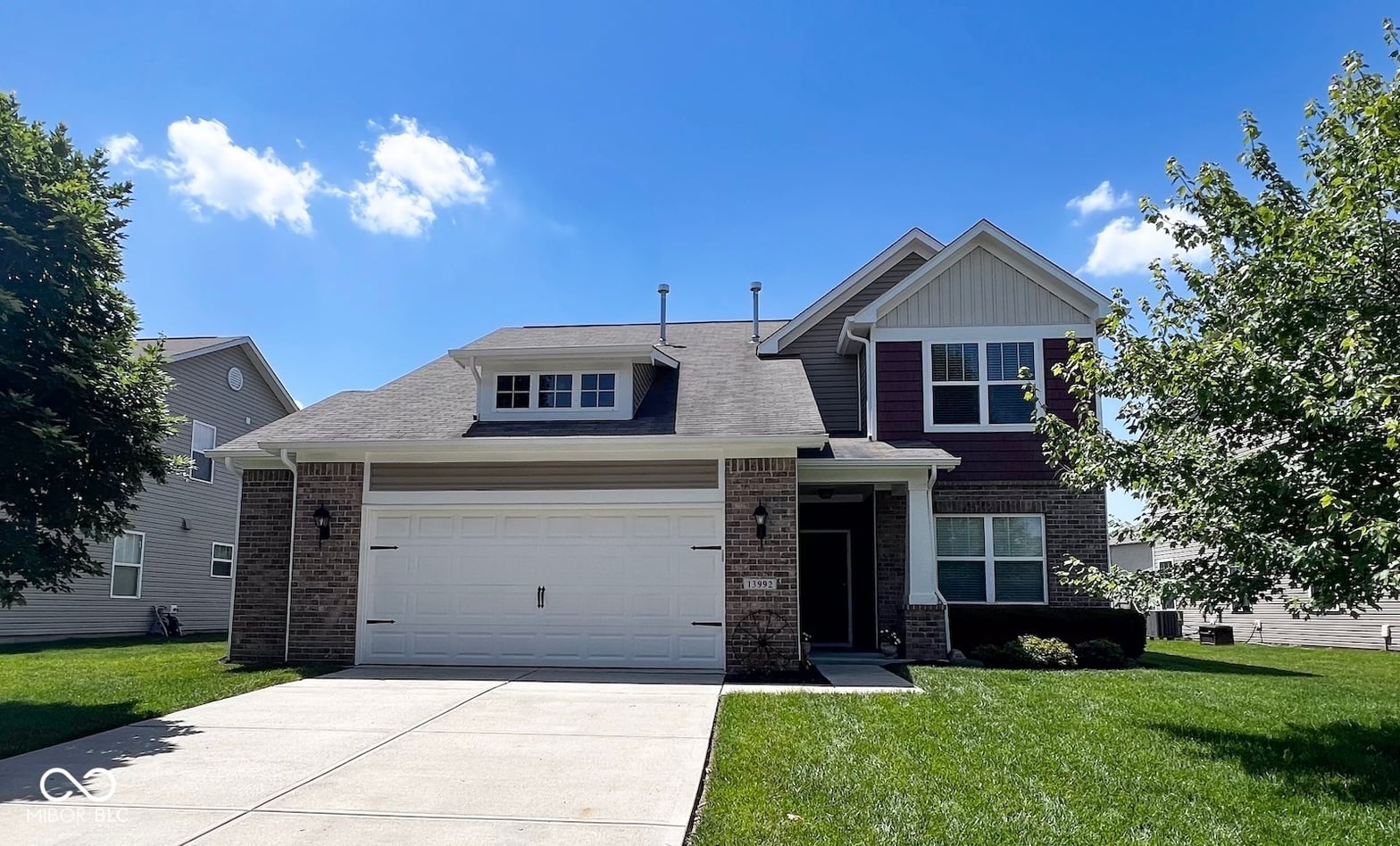 Front exterior at 13992 Wynngate Lane, Fishers, IN