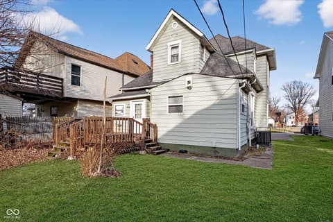 Backyard at 2446 Carrollton Avenue, Indianapolis, IN