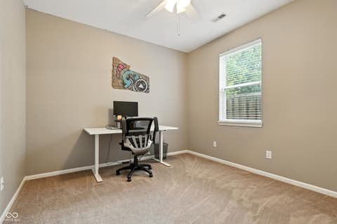 Home office at 19489 Prairie Crossing Drive, Noblesville, IN