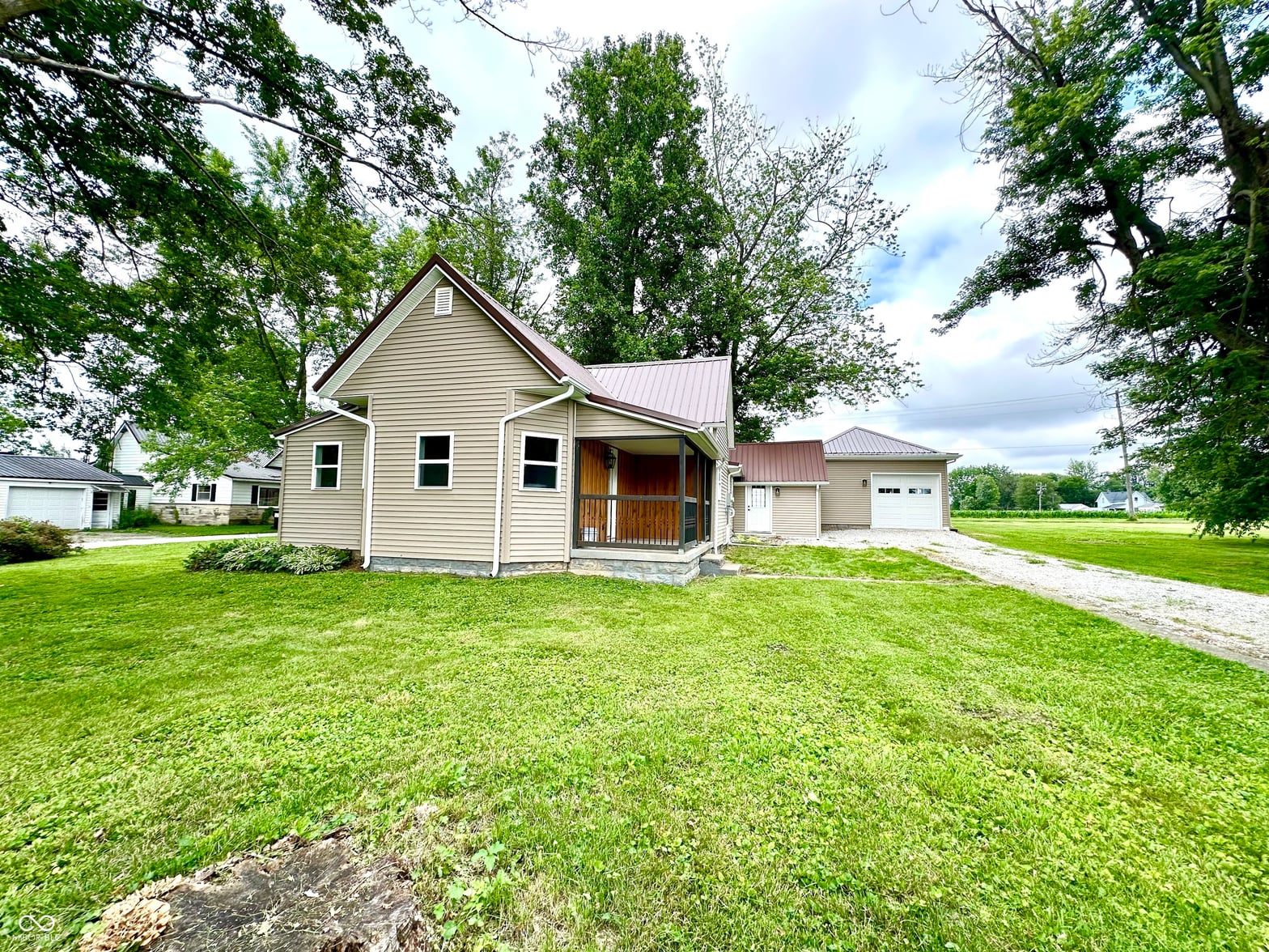 Front exterior at 203 N James Street, Russellville, IN