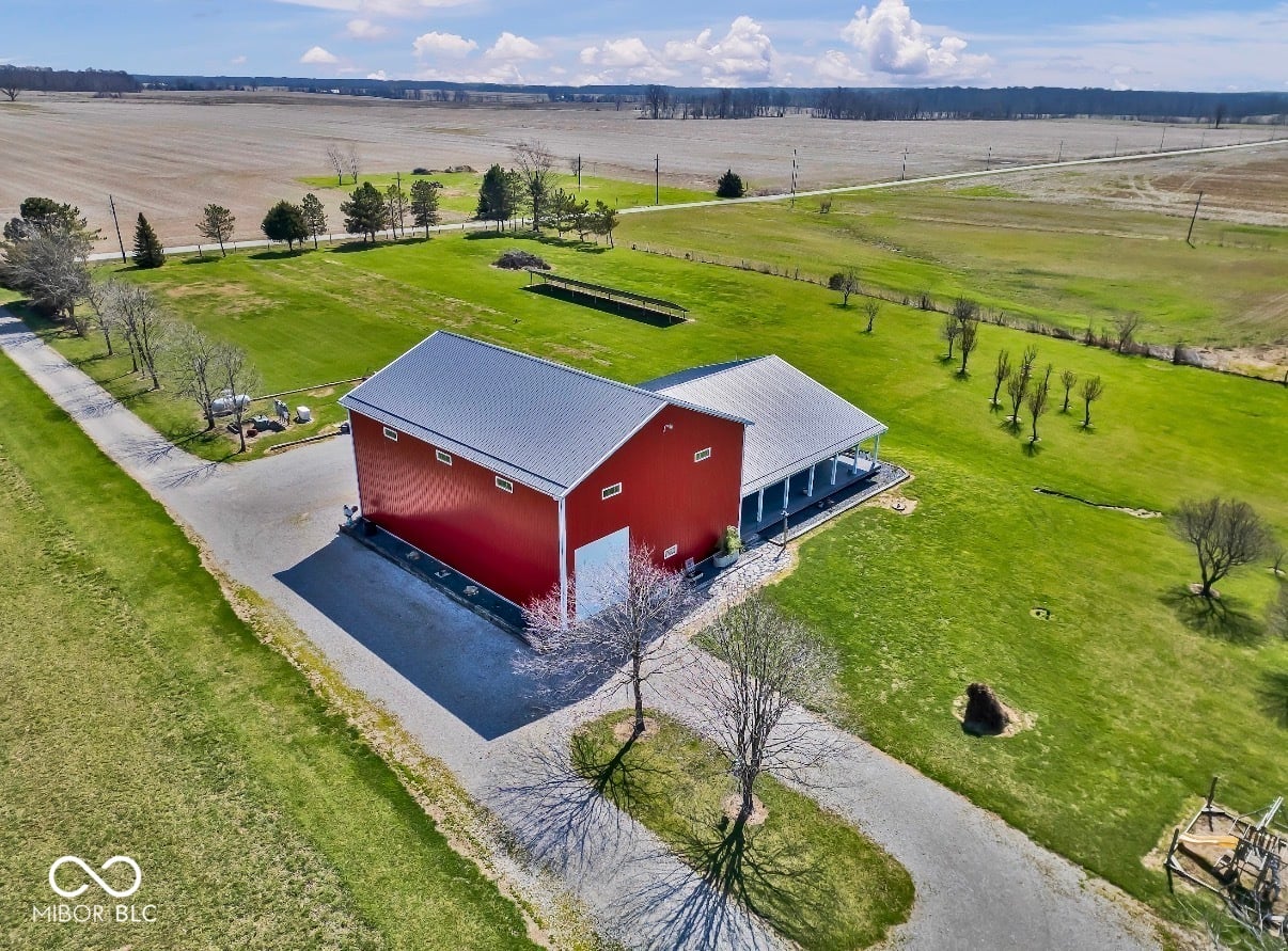 Aerial view at 3109 S County Road 1050 W, Greensburg, IN