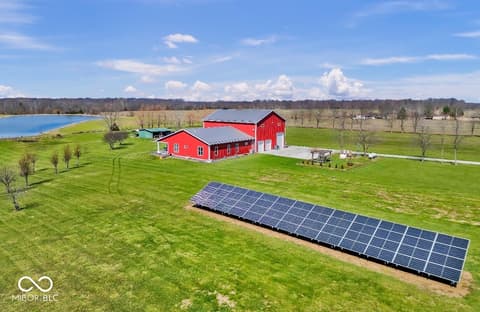 Aerial view at 3109 S County Road 1050 W, Greensburg, IN
