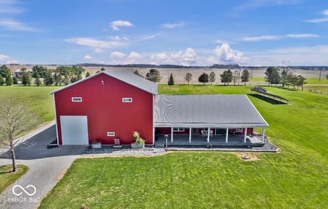 Aerial view at 3109 S County Road 1050 W, Greensburg, IN