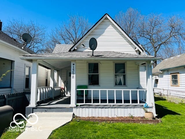 Front exterior at 1358 Hiatt Street, Indianapolis, IN