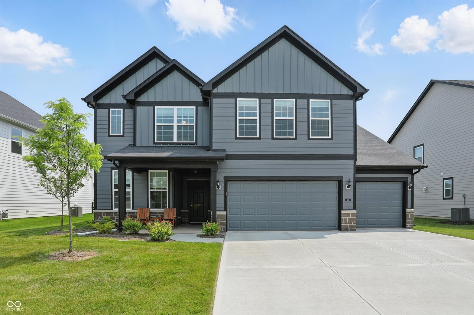 Front exterior at 633 Cowley Drive, Westfield, IN