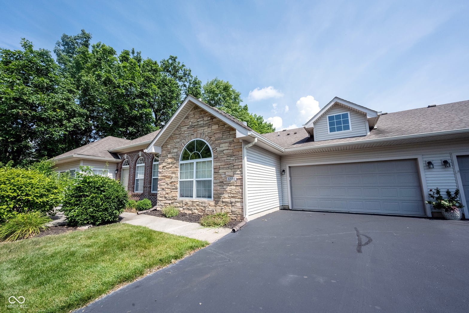 Front exterior at 6586 Quail Run, Fishers, IN