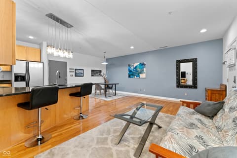 Living room at 932 N Broadway Street, Indianapolis, IN