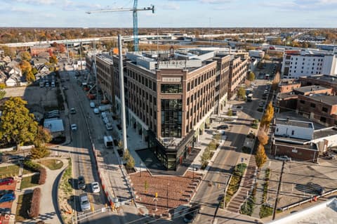 Aerial view at 932 N Broadway Street, Indianapolis, IN