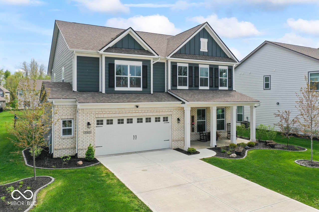 Front exterior at 5363 Citadel Drive, Noblesville, IN