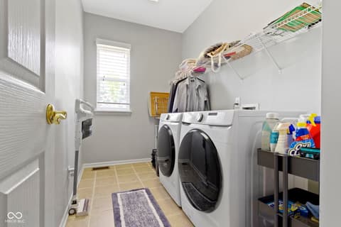 Laundry room at 13624 Alston Drive, Fishers, IN