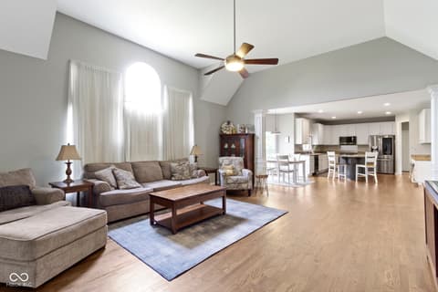 Living room at 13624 Alston Drive, Fishers, IN