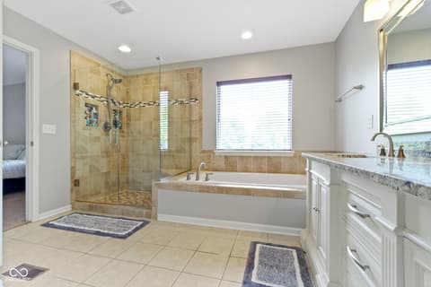 Primary bathroom at 13624 Alston Drive, Fishers, IN