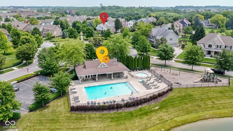 Aerial view at 13624 Alston Drive, Fishers, IN