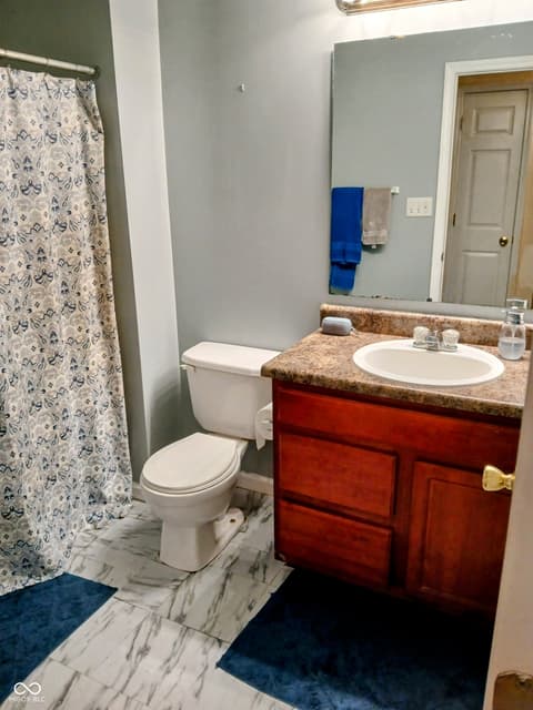 Bathroom at 8333 Pine Branch Lane, Indianapolis, IN