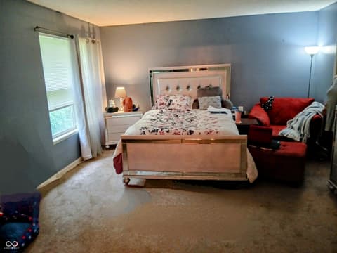 Primary bedroom at 8333 Pine Branch Lane, Indianapolis, IN