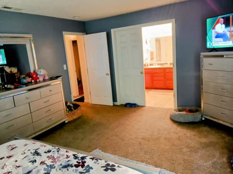 Primary bedroom at 8333 Pine Branch Lane, Indianapolis, IN