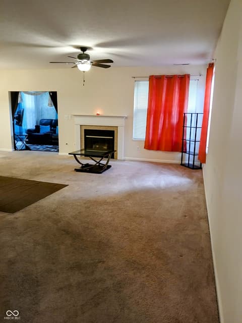 Living room at 8333 Pine Branch Lane, Indianapolis, IN