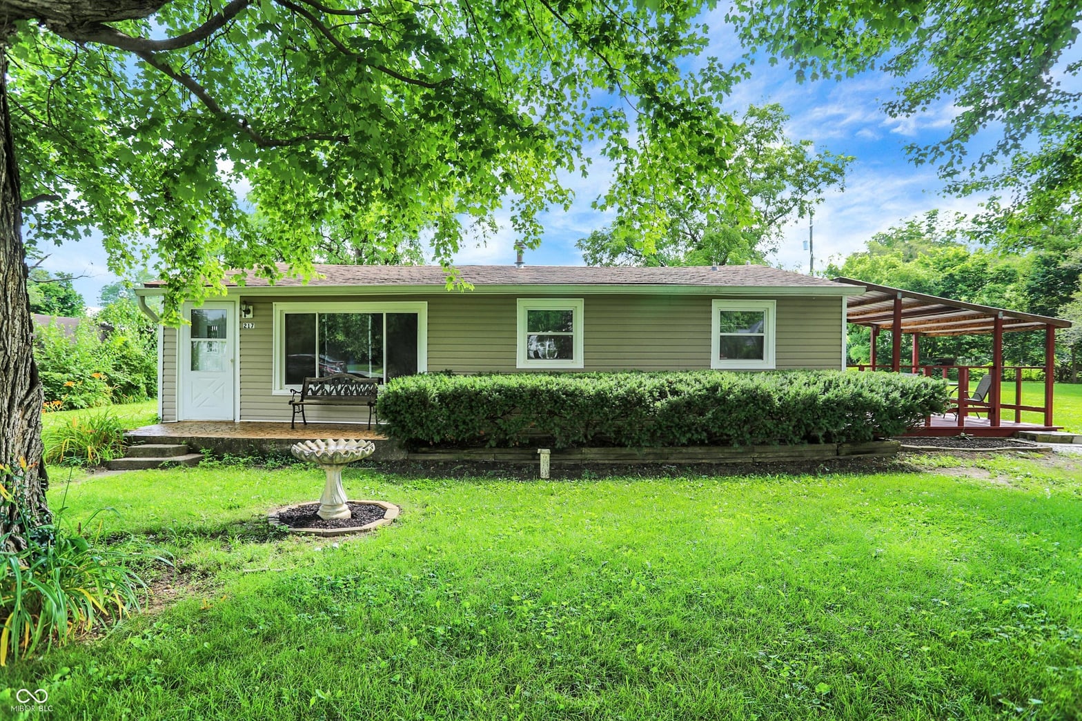 Front exterior at 217 W Burnside Avenue, Fairland, IN
