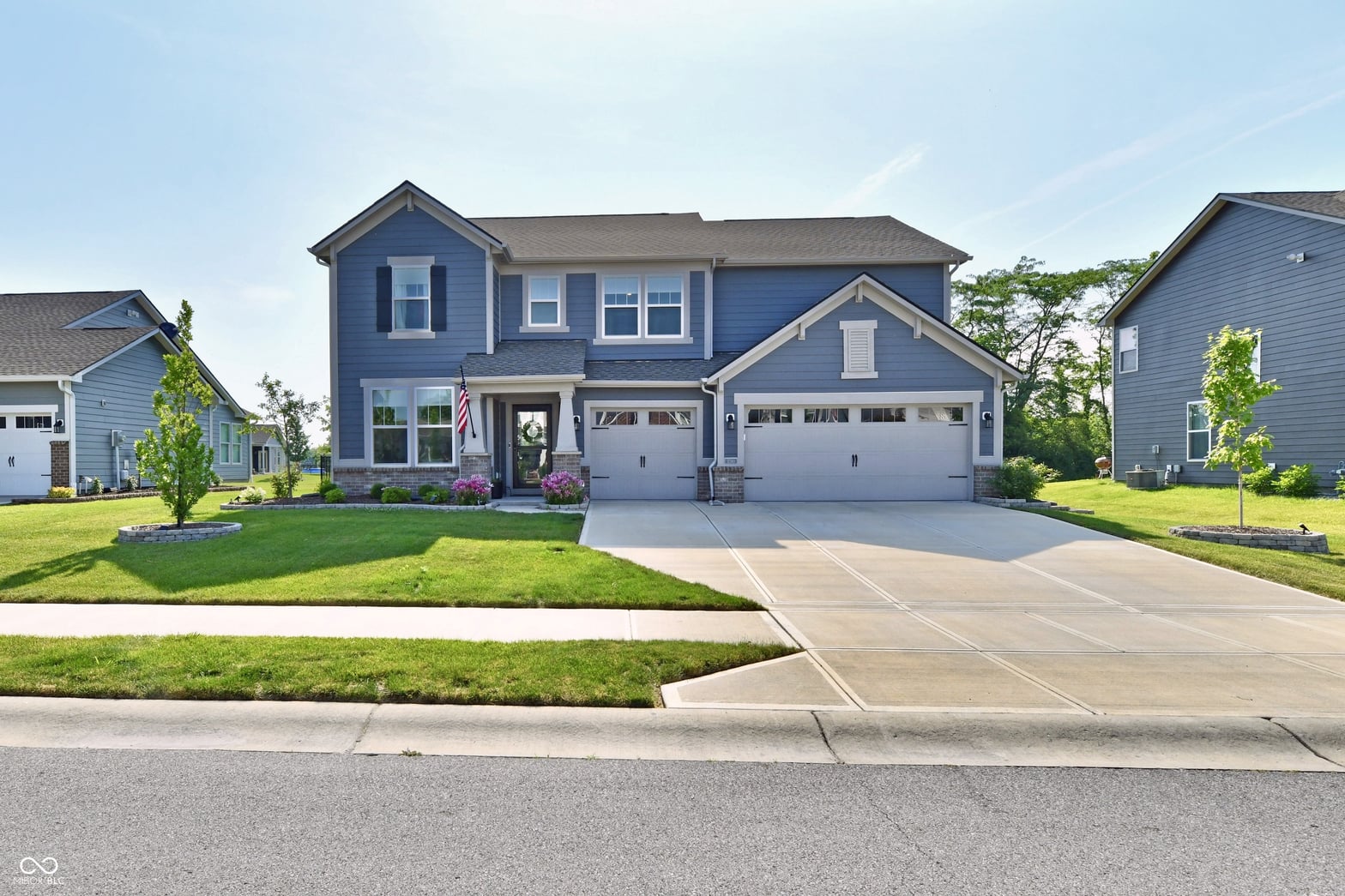 Front exterior at 17390 Tribute Row, Noblesville, IN