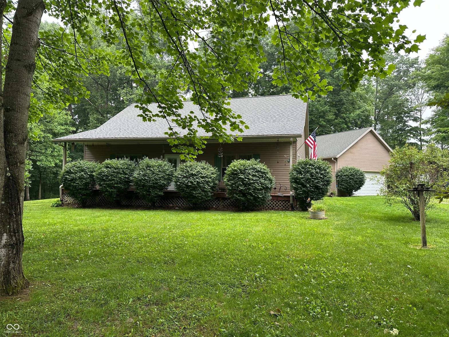 Front exterior at 7125 Peregrine Line Road, Freedom, IN