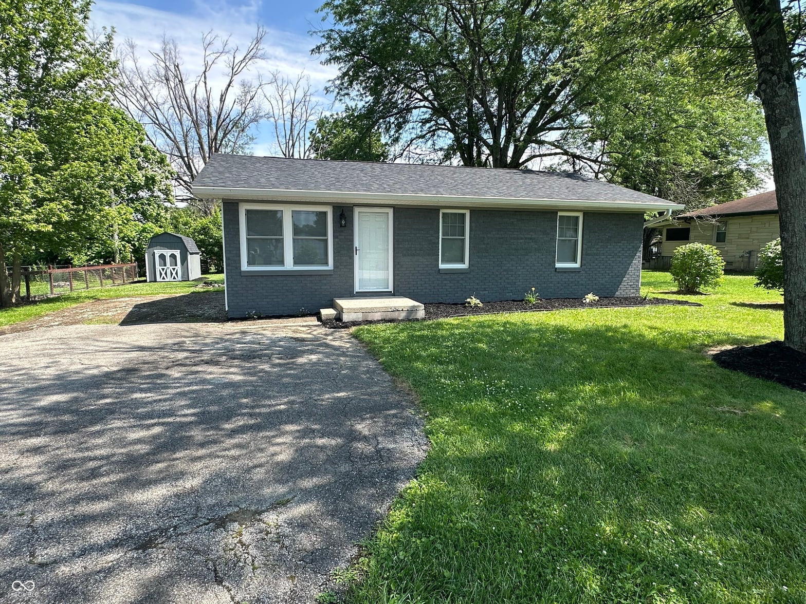 Front exterior at 404 N State Road 3, Westport, IN