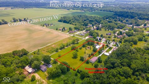 Aerial view at 4644 E 150 N, Anderson, IN