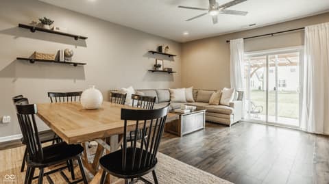 Dining room at 17183 Petersfield Lane, Westfield, IN