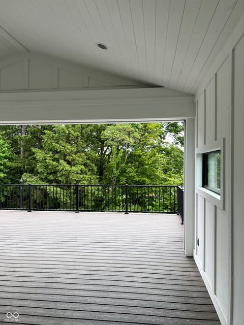 Outdoor living area at 833 Freeland Way, Carmel, IN