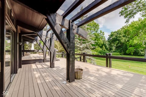 Outdoor living area at 1616 W 116th Street, Carmel, IN