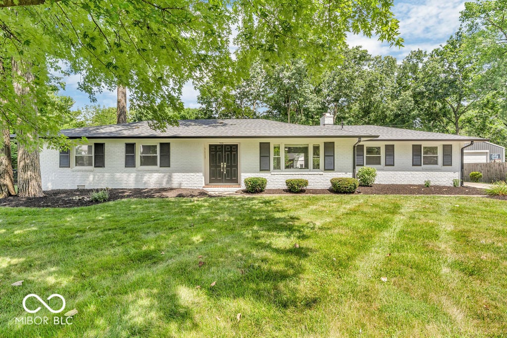 Front exterior at 9639 Maple Drive, Carmel, IN