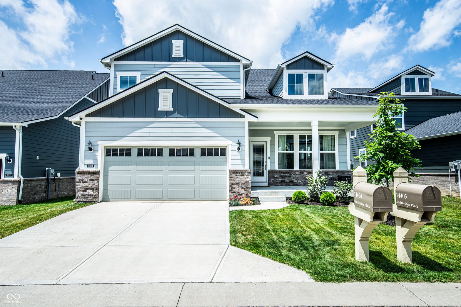Front exterior at 14404 Stairbridge Place, Carmel, IN