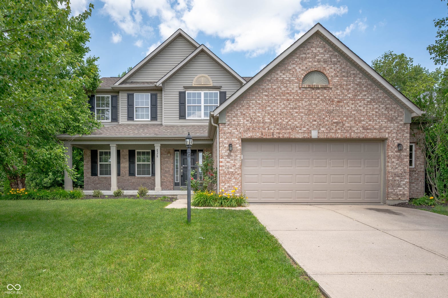 Front exterior at 8578 Nolan Drive, Fishers, IN