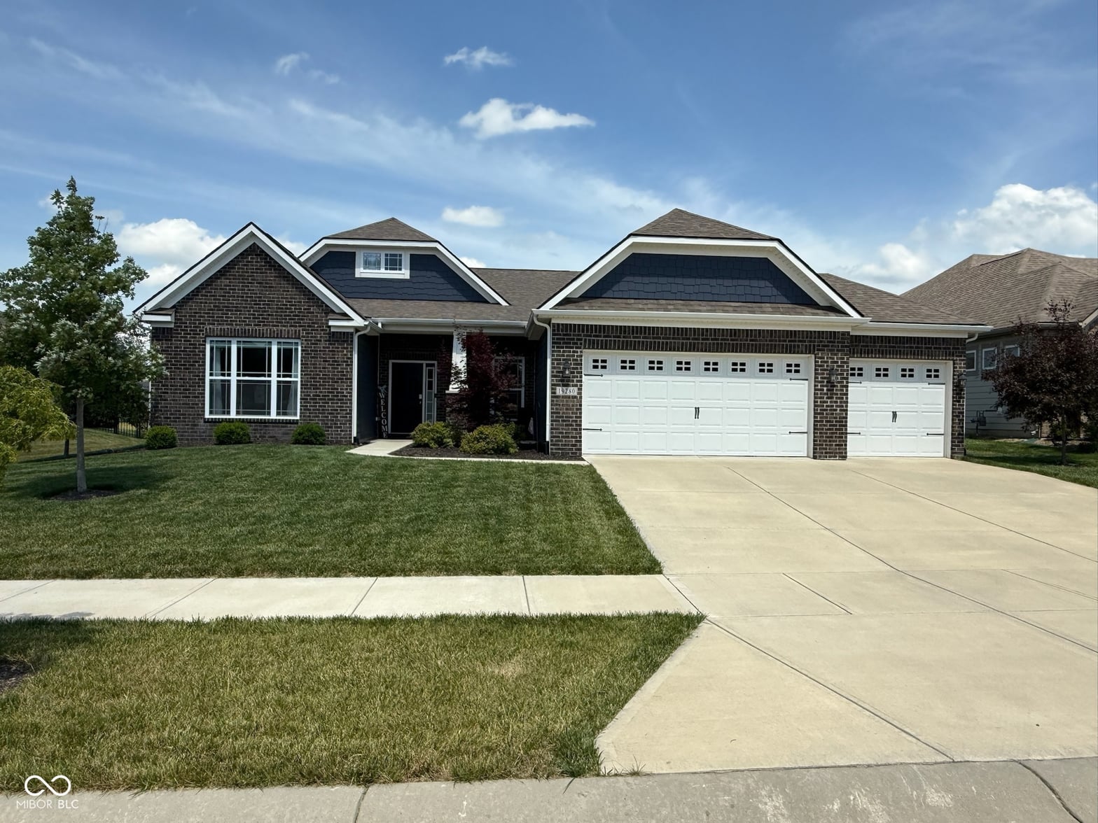 Front exterior at 19280 Scofield Ridge Boulevard, Westfield, IN