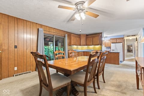 Dining room at 14416 Crystal Creek Drive, Noblesville, IN