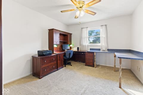 Home office at 14416 Crystal Creek Drive, Noblesville, IN