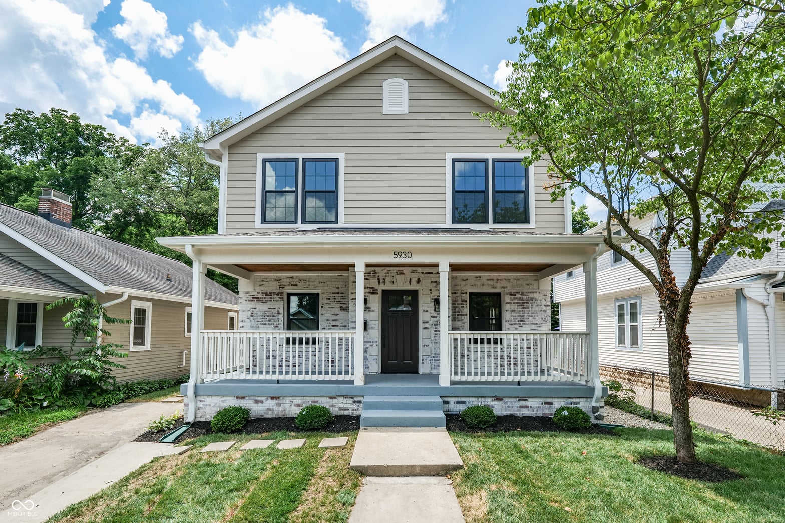 Front exterior at 5930 Broadway Street, Indianapolis, IN