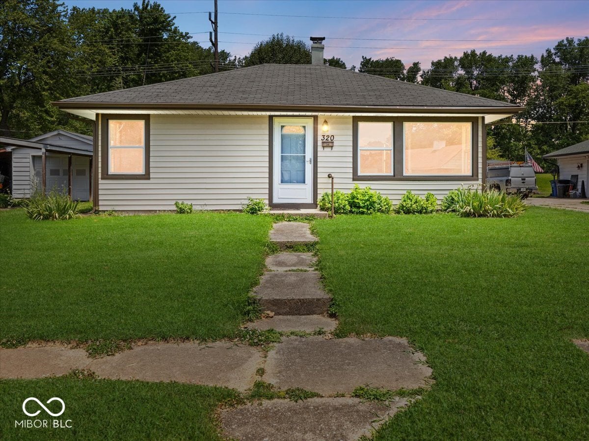 Front exterior at 320 Sunset Drive, Shelbyville, IN