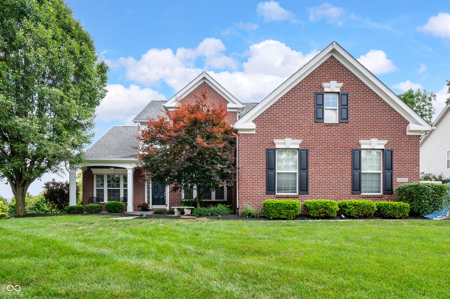 Front exterior at 10931 Hidden Hollow Court, Fishers, IN