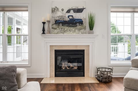 Fireplace — 10931 Hidden Hollow Court, Fishers, IN