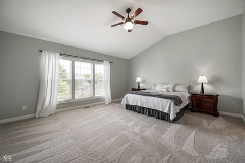 Primary bedroom at 10931 Hidden Hollow Court, Fishers, IN