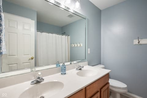Bathroom at 10931 Hidden Hollow Court, Fishers, IN