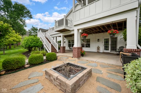 Outdoor living area at 10931 Hidden Hollow Court, Fishers, IN