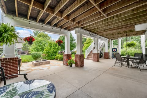 Outdoor living area at 10931 Hidden Hollow Court, Fishers, IN